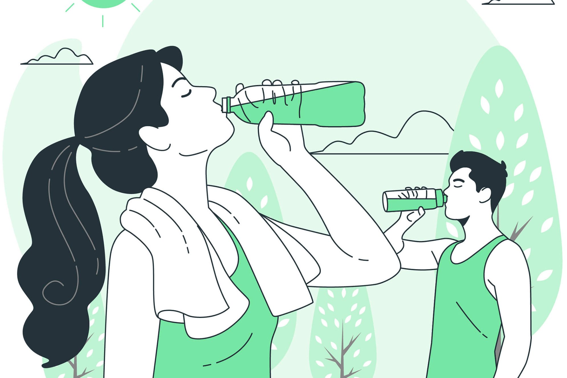 stay hydrated throughtout the day