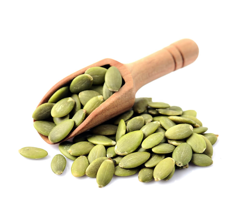 pumpkin seeds isolated